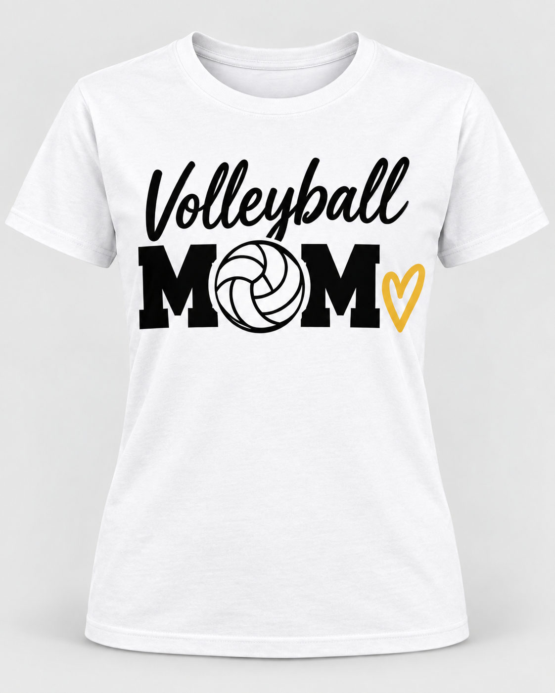 Lady Sparks Volleyball Mom white shirt product mockup