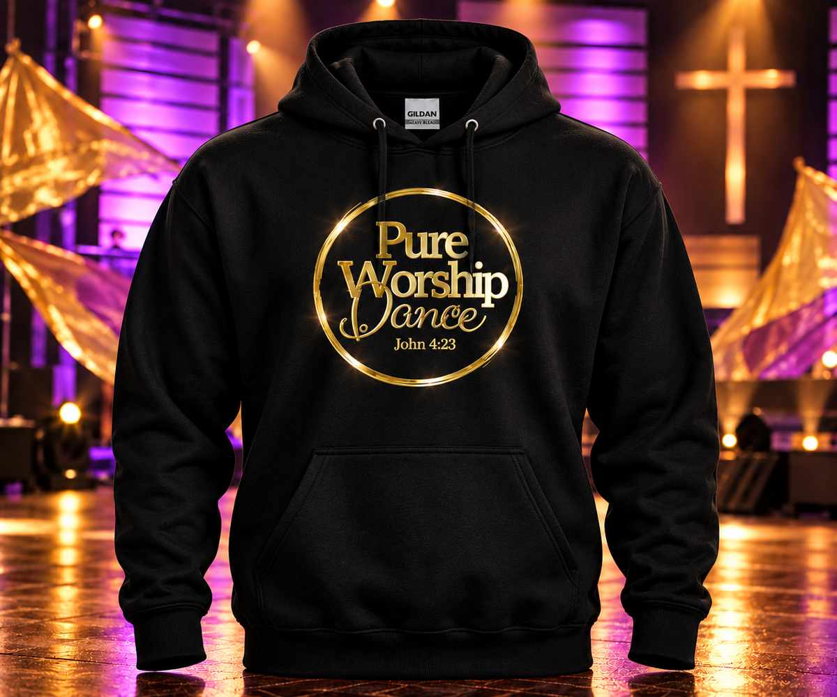 Pure Worship Dance – Vinyl Hoodie (Front Only)