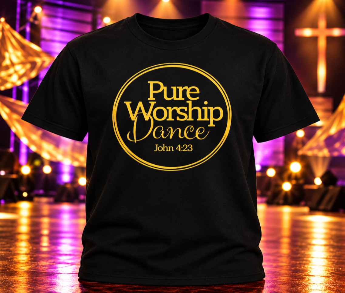Pure Worship Dance – Vinyl T-Shirt (Front Only)