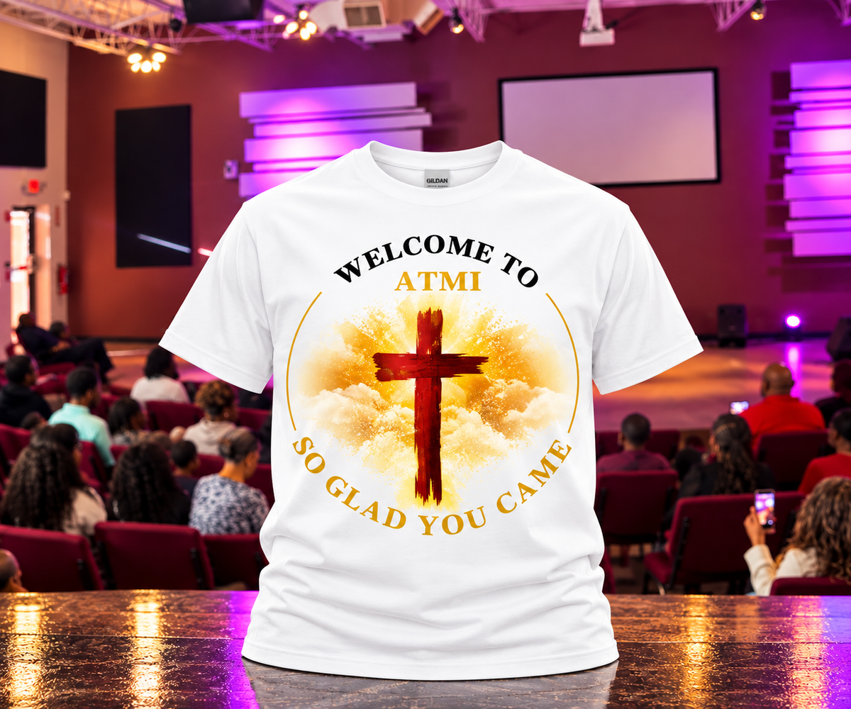 Welcome to ATMI usher shirt white