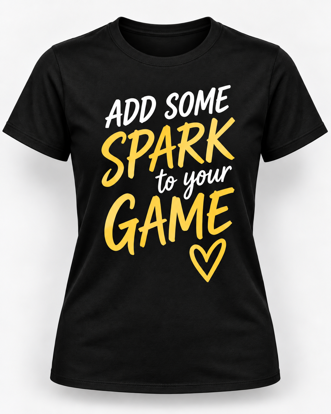 Lady Sparks Add Some Spark to Your Game black shirt