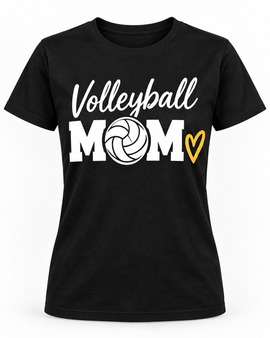Lady Sparks Volleyball Mom black shirt product mockup
