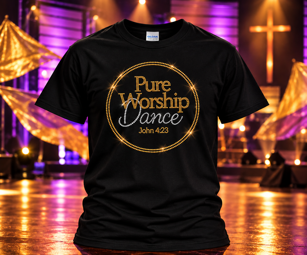 Pure Worship Dance – Bling T-Shirt
